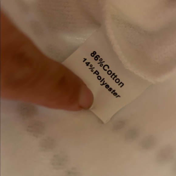 QUEEN OF SPARKLES White High-Waist Shorts with Rainbow Rhinestone Fringe - Picture 5 of 6